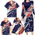 Custom United States American Football Family Matching Long Sleeve Bodycon Dress and Hawaiian Shirt USA Go Champions Sporty Style