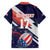 Custom United States American Football Family Matching Long Sleeve Bodycon Dress and Hawaiian Shirt USA Go Champions Sporty Style