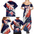 Custom United States American Football Family Matching Summer Maxi Dress and Hawaiian Shirt USA Go Champions Sporty Style