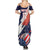 Custom United States American Football Family Matching Summer Maxi Dress and Hawaiian Shirt USA Go Champions Sporty Style