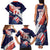 Custom United States American Football Family Matching Tank Maxi Dress and Hawaiian Shirt USA Go Champions Sporty Style