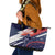 Custom United States American Football Leather Tote Bag USA Go Champions Sporty Style