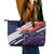 Custom United States American Football Leather Tote Bag USA Go Champions Sporty Style