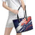 Custom United States American Football Leather Tote Bag USA Go Champions Sporty Style