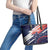 Custom United States American Football Leather Tote Bag USA Go Champions Sporty Style