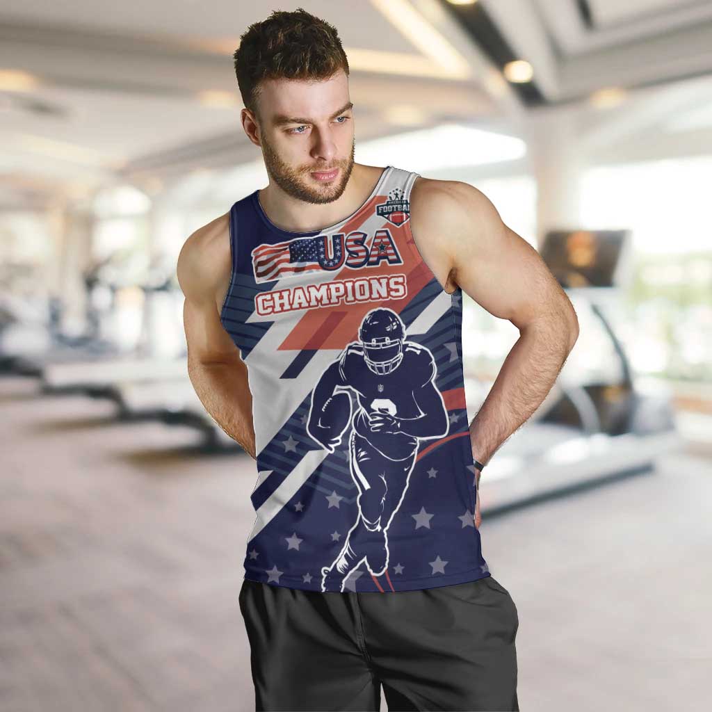 Custom United States American Football Men Tank Top USA Go Champions Sporty Style