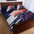 Custom United States American Football Quilt Bed Set USA Go Champions Sporty Style