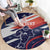 Custom United States American Football Round Carpet USA Go Champions Sporty Style