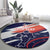 Custom United States American Football Round Carpet USA Go Champions Sporty Style