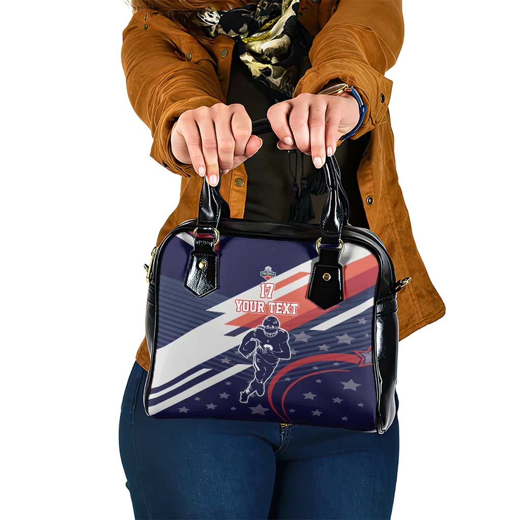 Custom United States American Football Shoulder Handbag USA Go Champions Sporty Style