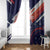 Custom United States American Football Window Curtain USA Go Champions Sporty Style