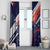 Custom United States American Football Window Curtain USA Go Champions Sporty Style