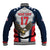 Custom United States Cricket Baseball Jacket USA Go Champions and Eagle Mascot Style