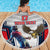 Custom United States Cricket Beach Blanket USA Go Champions and Eagle Mascot Style