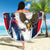 Custom United States Cricket Beach Blanket USA Go Champions and Eagle Mascot Style