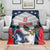 Custom United States Cricket Blanket USA Go Champions and Eagle Mascot Style