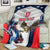 Custom United States Cricket Blanket USA Go Champions and Eagle Mascot Style