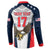 Custom United States Cricket Button Sweatshirt USA Go Champions and Eagle Mascot Style