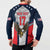 Custom United States Cricket Button Sweatshirt USA Go Champions and Eagle Mascot Style