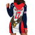 Custom United States Cricket Hoodie Dress USA Go Champions and Eagle Mascot Style