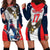 Custom United States Cricket Hoodie Dress USA Go Champions and Eagle Mascot Style