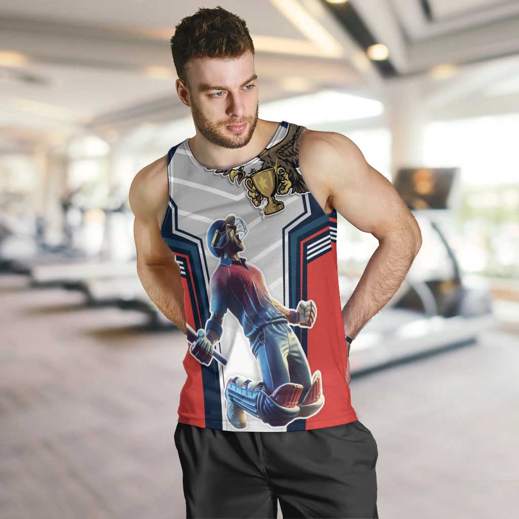 Custom United States Cricket Men Tank Top USA Go Champions and Eagle Mascot Style