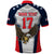 Custom United States Cricket Polo Shirt USA Go Champions and Eagle Mascot Style