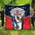 Custom United States Cricket Quilt USA Go Champions and Eagle Mascot Style