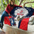 Custom United States Cricket Quilt USA Go Champions and Eagle Mascot Style