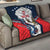 Custom United States Cricket Quilt USA Go Champions and Eagle Mascot Style