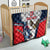 Custom United States Cricket Quilt USA Go Champions and Eagle Mascot Style