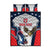 Custom United States Cricket Quilt Bed Set USA Go Champions and Eagle Mascot Style