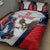 Custom United States Cricket Quilt Bed Set USA Go Champions and Eagle Mascot Style