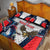 Custom United States Cricket Quilt Bed Set USA Go Champions and Eagle Mascot Style