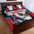 Custom United States Cricket Quilt Bed Set USA Go Champions and Eagle Mascot Style