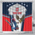 Custom United States Cricket Shower Curtain USA Go Champions and Eagle Mascot Style