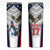 Custom United States Cricket Skinny Tumbler USA Go Champions and Eagle Mascot Style