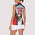 Custom United States Cricket Women Sleeveless Polo Shirt USA Go Champions and Eagle Mascot Style