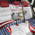 Custom United States Soccer Back Car Seat Cover USA Eagle Mascot Style