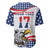 Custom United States Soccer Baseball Jersey USA Eagle Mascot Style