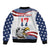 Custom United States Soccer Bomber Jacket USA Eagle Mascot Style