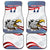 Custom United States Soccer Car Mats USA Eagle Mascot Style