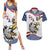 Custom United States Soccer Couples Matching Summer Maxi Dress and Hawaiian Shirt USA Eagle Mascot Style