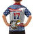 Custom United States Soccer Family Matching Long Sleeve Bodycon Dress and Hawaiian Shirt USA Eagle Mascot Style