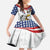 Custom United States Soccer Family Matching Long Sleeve Bodycon Dress and Hawaiian Shirt USA Eagle Mascot Style