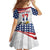 Custom United States Soccer Family Matching Long Sleeve Bodycon Dress and Hawaiian Shirt USA Eagle Mascot Style