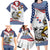 Custom United States Soccer Family Matching Long Sleeve Bodycon Dress and Hawaiian Shirt USA Eagle Mascot Style