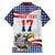 Custom United States Soccer Family Matching Long Sleeve Bodycon Dress and Hawaiian Shirt USA Eagle Mascot Style