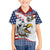 Custom United States Soccer Family Matching Off The Shoulder Long Sleeve Dress and Hawaiian Shirt USA Eagle Mascot Style