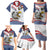 Custom United States Soccer Family Matching Puletasi and Hawaiian Shirt USA Eagle Mascot Style